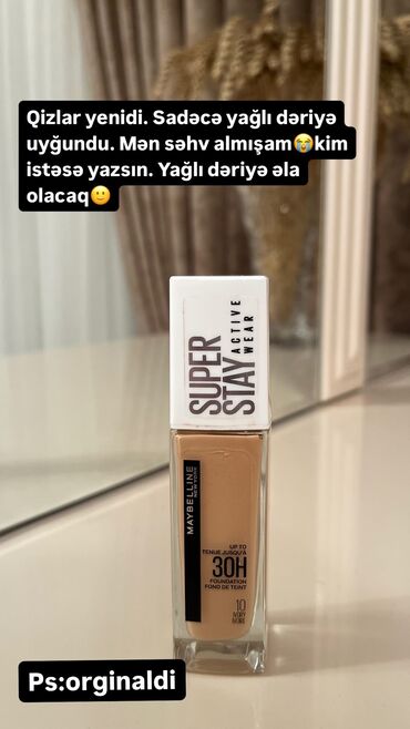 Üz makiyajı: Tonal krem, Maybelline, Yeni, Pulsuz çatdırılma