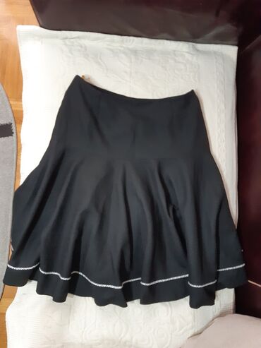 komplet suknja i bluza: XL (EU 42), Jednobojni, bоја - Crna