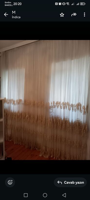 yuxuda ağ pərdə görmək: Pərdə