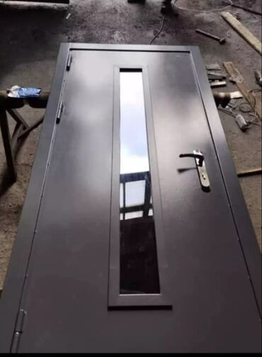 Двери для домов и квартир: Двери для домов и квартир, Металл, Двустворчатая, цвет - Серый — 11