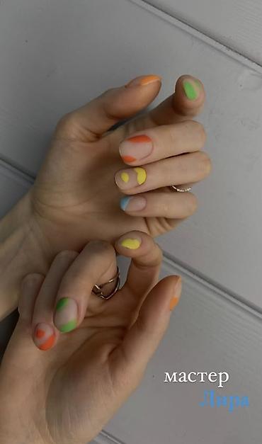 Маникюр: 💅 МАНИКЮР С ПОКРЫТИЕМ — 800 СОМ Наращивание Ногтей 1100сом 👩‍💅 Опыт — 14