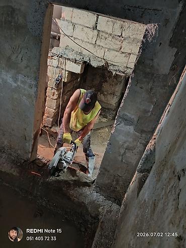 Beton işləri: Beton kəsmə xidməti - Divar, döşəmə və tavanlarda dəqiq və səliqəli — 3