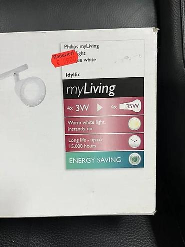 solar: Philips myLiving Idyllic – LED plafonska/ zidna šinska rasveta sa 4 — 4