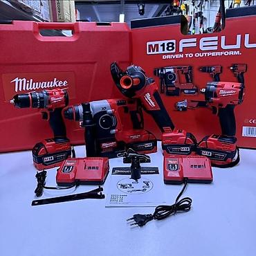 Электроинструменты: Набор аккумуляторного электроинструмента Milwaukee M18 FUEL в кейсе — 2