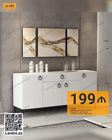 Komodlar: Minimalist üslublu komod - Model: LA MINI seriyası - Ölçülər — 1
