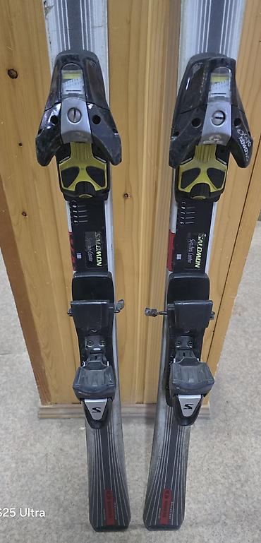 ремонт лыжи: Горные лыжи Salomon Streetracer 800 с креплениями Salomon, бу. Длина — 2
