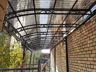 Навесы: Навес, Арочный, Металл, Поликарбонат — 5