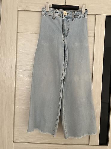 nike şalvar: Джинсы Zara. Размер 8 лет (128см). Цвет: светло- голубой. В идеальном — 2