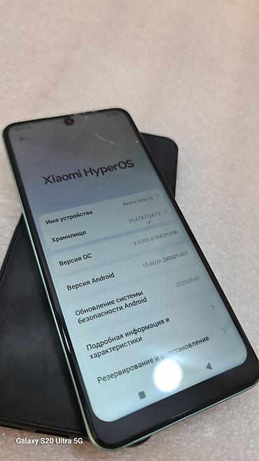 note 2: Redmi, Redmi Note 12, Б/у, 128 ГБ, цвет - Голубой, 2 SIM — 4