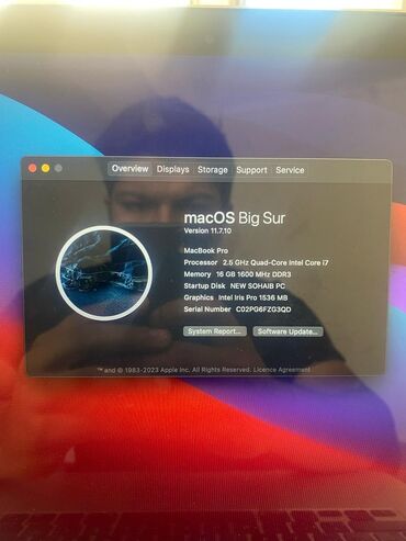 macbook pro 2013 цена: Ноутбук, Apple, 16 ГБ ОЭТ, Intel Core i7, 15.4 ", Колдонулган, Татаал эмес тапшырмалар үчүн, эс тутум SSD