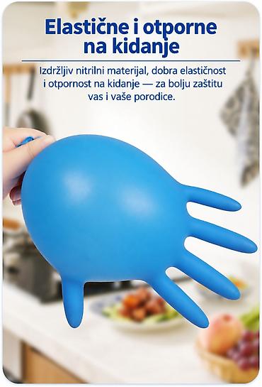 linx sensor cena: Jednokratne nitrilne rukavice za kuhinju, čišćenje i svakodnevne — 4