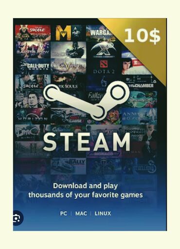 sd kartlar: 🎮STEAM GIFT KART 🇺🇸 🔴10 USD - 23 AZN🔴 ⚪20 USD - 47 AZN⚪ 🟢50 USD -