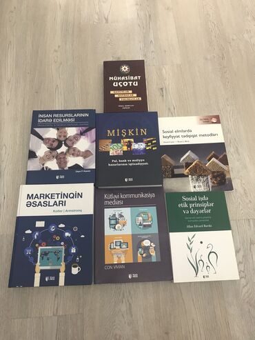 kitab cildləmə: Biri 20AZN MARKETİNG,SOSYAL Əlaqələr,Ticarət kitabları Sosyal elmlər