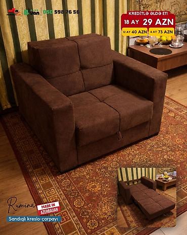 kuc divan: Yeni, Kreslo-kravat, Parça, Kredit var, Şəhərdaxili pulsuz çatdırılma — 3
