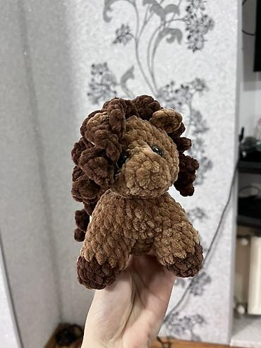 Yumşaq oyuncaqlar: Toxunma at oyuncağı - Material: məxməri/plüş effektli yumşaq iplik — 4
