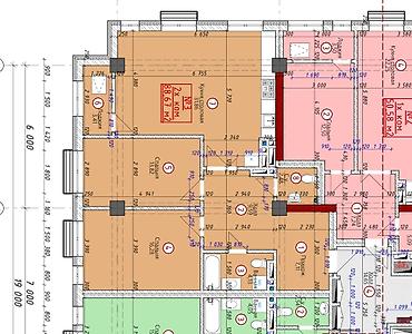 2 8: 3 комнаты, 89 м², Ботанический сад Элитка, 6 этаж, ПСО (под самоотделку) — 2