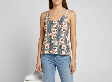 koszulka w cytryny hm: H&M Conscious, Top damski, rozmiar S