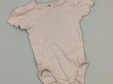 różowe body niemowlęce: Боді, H&M, 9-12 міс., 
стан - Хороший