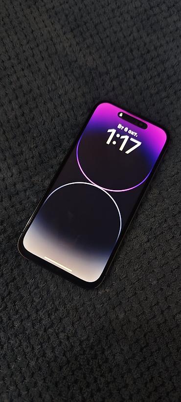 Мобильные телефоны и аксессуары: IPhone 14 Pro, Б/у, 128 ГБ, Deep Purple, Защитное стекло, 87 % — 2