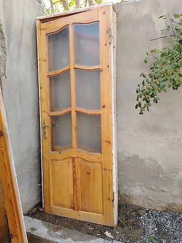 Ev və bağ: Məhsul: Şüşəli taxta qapılar (3 ədəd) Təsvir: - Material: təbii ağac — 3