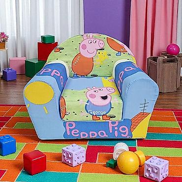Foteljice: 🌈BAMBI foteljica 🪑Dimenzije:55×45 cm ✨ Sedeći deo: 30×30 cm 🛏️ — 4