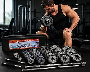 under: Set tegova 30kg, 50 kg – šipke + bučice u koferu Tegovi 50 kg-19.899 — 1