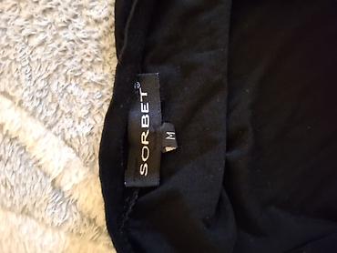 muška teksas košulja: Crna ženska majica/bluza SORBET, veličina M. - Model sa dubokim — 1