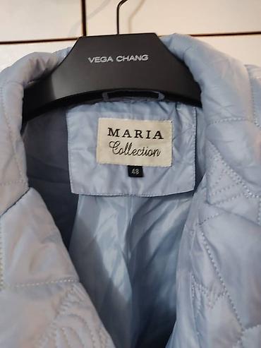 max mara: Стеганое куртка цвета нежно-голубой. - Бренд: MARIA Collection (на — 4