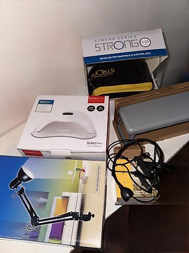 Красота и здоровье: Manikür dəsti: Strong 210, SUN 5 lampa, stolüstü lampa⁠ (ayrı satılır) — 1