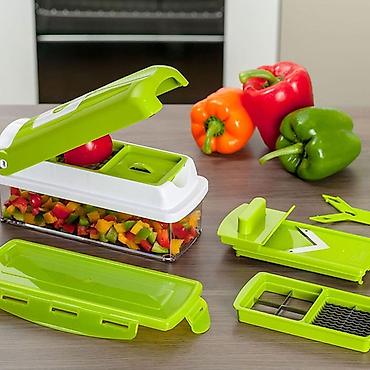nicer dicer: Tərəvəz kəsən-doğrayan Nicer Dicer Plus 14-ü 1-də Dəstdə əşya sayı — 3