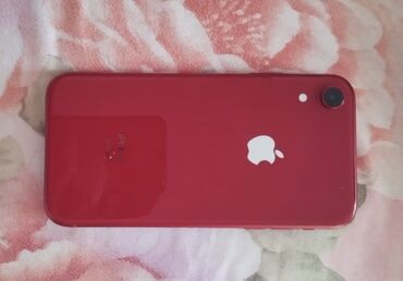 телефон айфон хр: IPhone Xr, Б/у, 128 ГБ, Красный, Защитное стекло, Чехол, 79 %