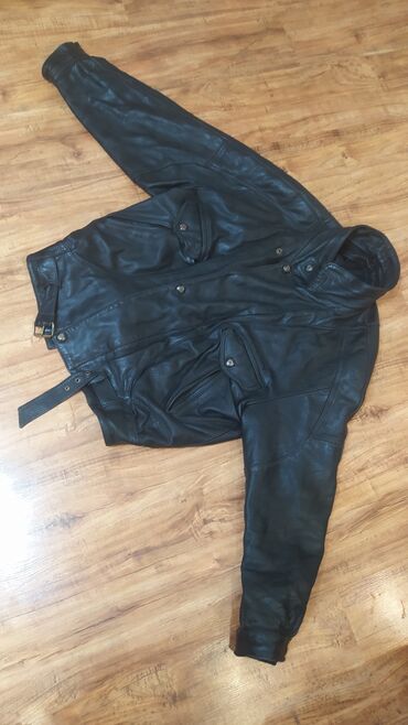 мужская куртка кожа: Куртка XL (EU 42), цвет - Черный