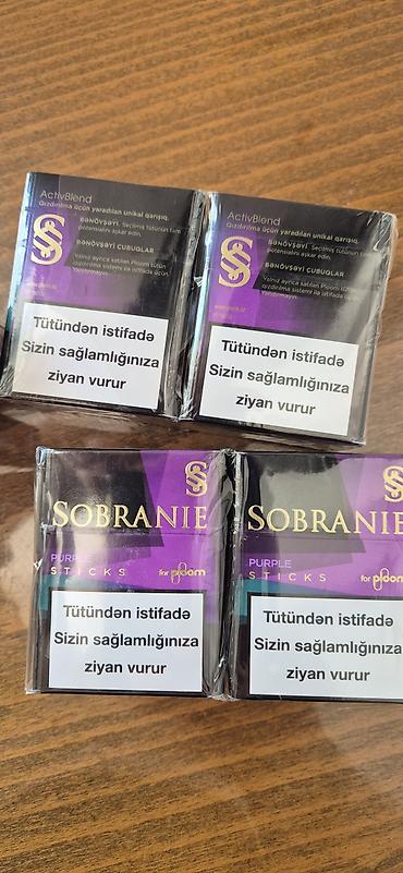 ploom: Məhsul: Sobranie Purple Sticks (for Ploom). Bir blok 50 manata. - — 8