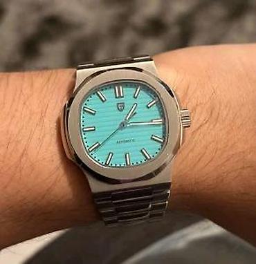 Ručni satovi: PAGANI DESIGN PD-1728 -Tiffany plava-Patek Philippe Nautilus Potpuno — 6