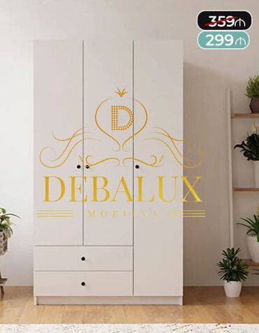 Dolablar: Yeni, Açılan, 2 qapılı Düz dolab, Qarderob, paltar dolabı, Azərbaycan — 33