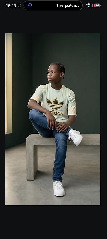 спорт школ: Футболка adidas Originals для подростков - Модель: классическая — 2