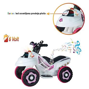 Dečiji električni automobili: Motor Ant 6V – Beli (Šifra proizvoda: 30) Električni dečiji — 4