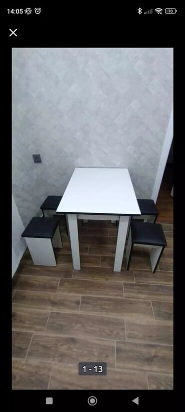 Masa və oturacaq dəstləri: Mətbəx üçün, Yeni, Açılmayan, Dördbucaq masa, 4 stul -da lalafo.az — 7 Masa və oturacaq dəstləri: Mətbəx üçün, Yeni, Açılmayan, Dördbucaq masa, 4 stul — 7