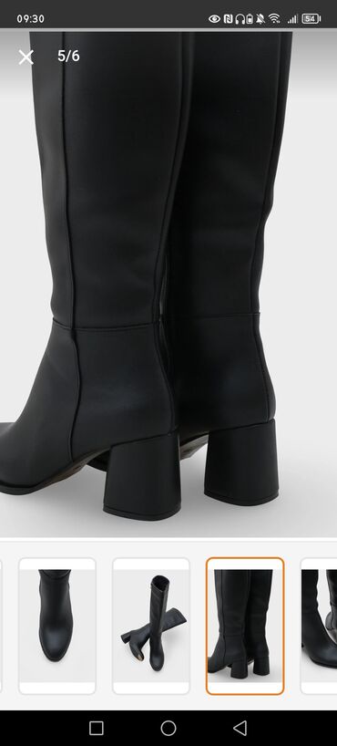 женские стеганые юбки: Сапоги, Размер: 38, цвет - Черный, Новый