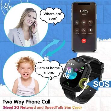 Ručni satovi: Novo- Vodootporni Deciji Smart Watch R7 - Mobilni Telefon LBS lokator — 8