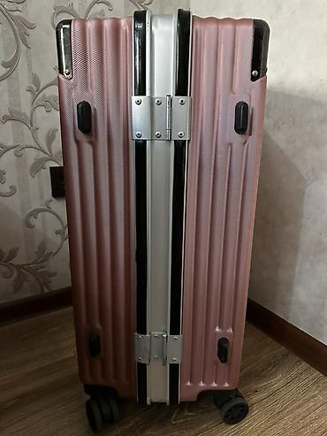 trolly bag: Чемодан на 4 двойных колесах, розовое золото - Корпус: жесткий, с — 7
