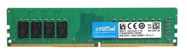 Оперативная память (RAM): Оперативная память, Б/у, Crucial, 8 ГБ, DDR4, 2400 МГц, Для ПК