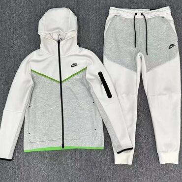 Спортивные костюмы: Мужской спортивный костюм, XL (EU 42), Nike, Новый, цвет - Белый, Бесплатная доставка, Самовывоз, Платная доставка