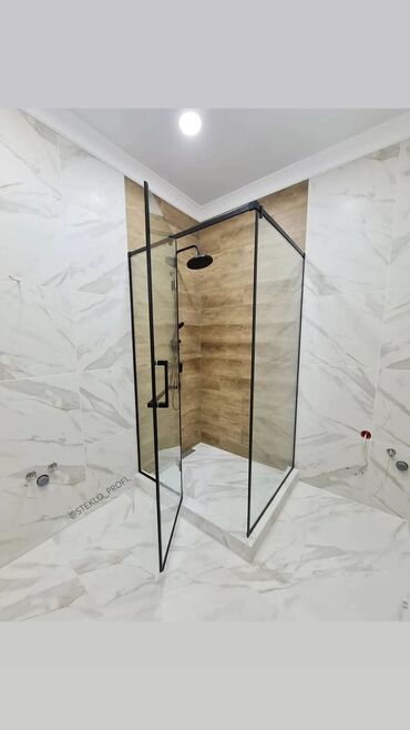 Душевые перегородки и ограждения: Душевые перегородки душевые перегородки Бишкек стеклянные — 10