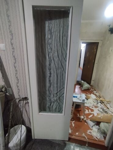 евро заборы бу: Межкомнатная дверь со стеклом, Дерево, цвет - Белый, 2 * Б/у