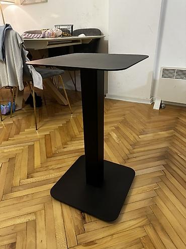 tabure lidl: Metalni bistro sto – kvadratna ploča - Materijal: čelik (gornja — 2