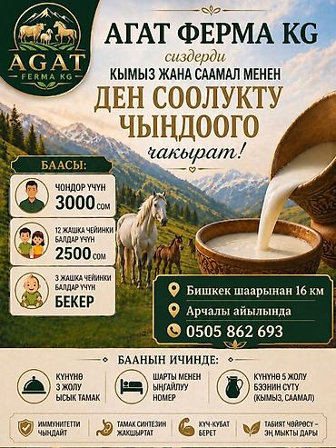 Аренда юрт: Бишкек шаарынан 16 км аралыгында Арчалы айылында жайгашкан. Кымыз — 14