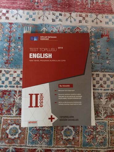 2ci sinif informatika: İngilis dili Testlər 10-cu sinif, DİM, 2-ci hissə, 2019 il