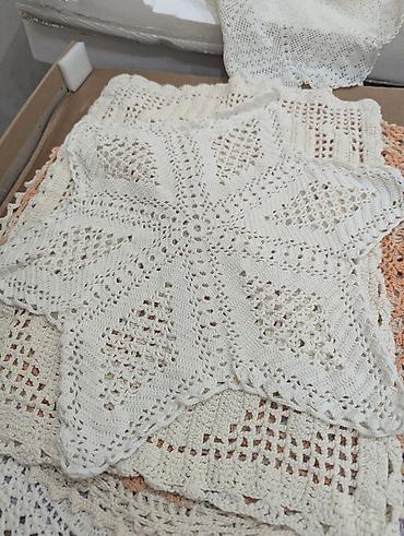 Другие предметы коллекционирования: Салфетки вязаные разные. 1ая из шерстяных ниток средняя. средние и — 7