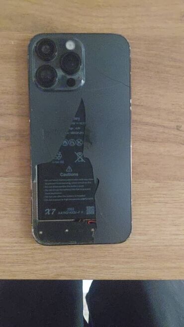 охладитель телефона: IPhone 14 Pro Max, Колдонулган, 512 ГБ, Desert Titanium, 100 %